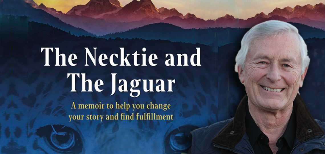 The necktie and the jaguar banner